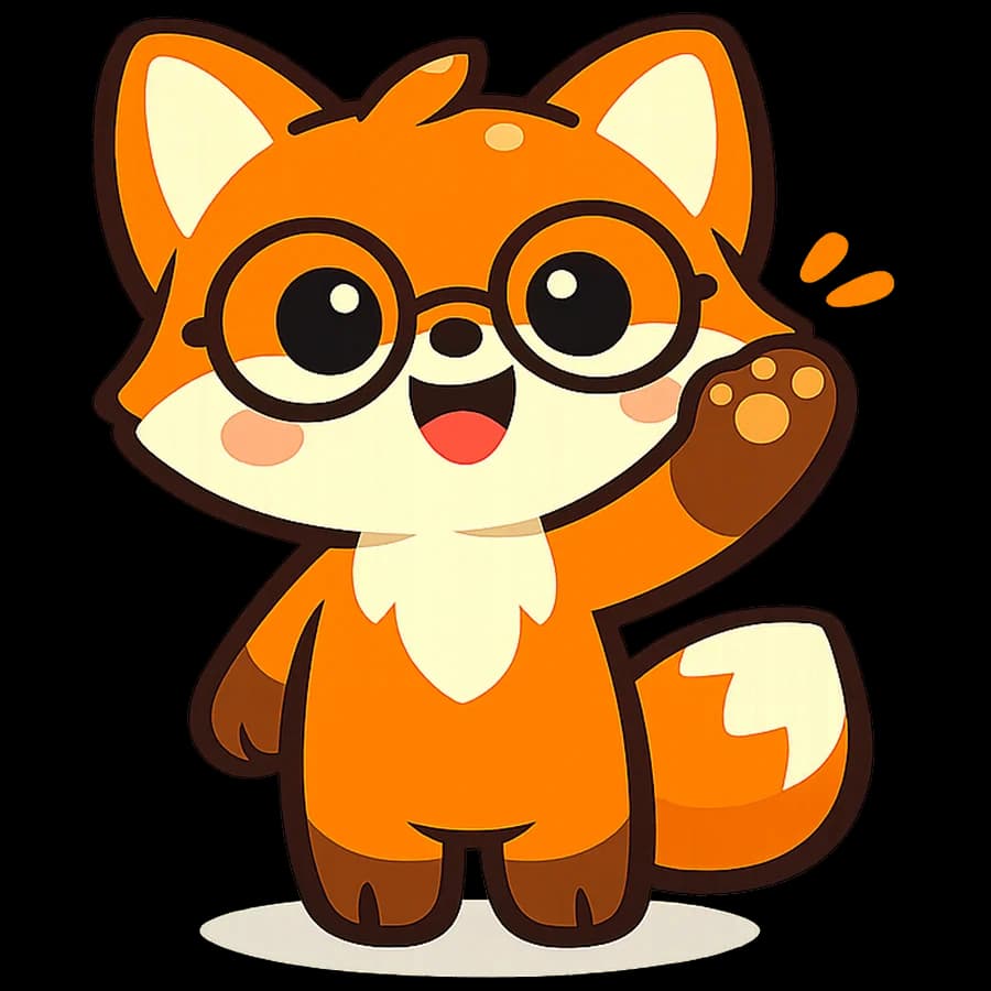 Vulpi fox waving