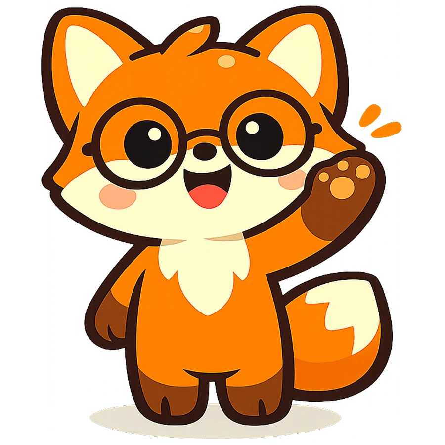 Vulpi fox waving